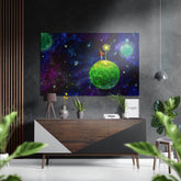 Prince is Here Brushed Aluminium Dibond Wall Art.